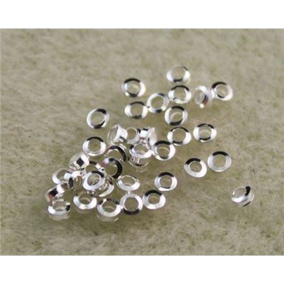 Crimps  Small Silver 40pce ea