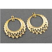 Circle Charm Gold  ea