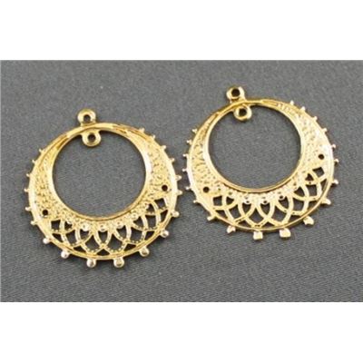 Circle Charm Gold  ea