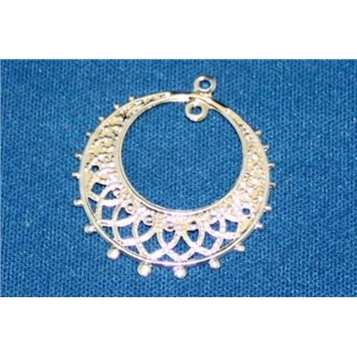 Circle Charm Silver  ea