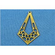 Filligree Diamond Antique Brass  ea