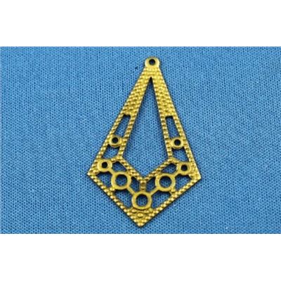 Filligree Diamond Antique Brass  ea