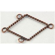 Triangle Diamond Antique Copper  ea