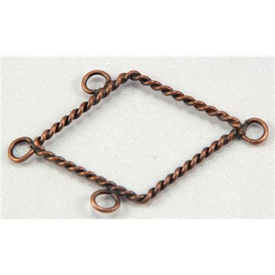 Triangle Diamond Antique Copper  ea