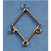 Triangle Diamond Black Nickel  ea