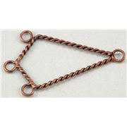 Triangle Half Diamond Antique Copper  ea