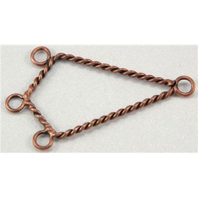 Triangle Half Diamond Antique Copper  ea