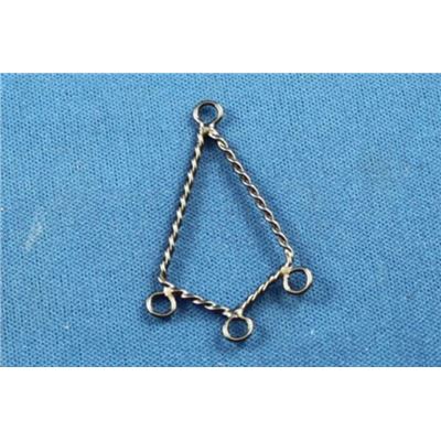 Triangle Half Diamond Black Nickel  ea