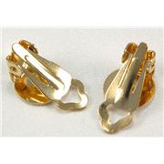Earrings  Clip On (per pair) Gold 10mm ea