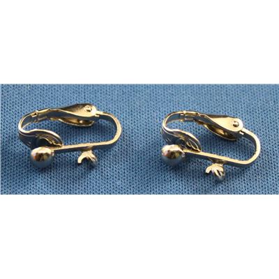 Earrings  Clip On with Drop (per pair) Nickel  ea