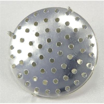 Earrings  Clip On with Sieve (each) Silver 28mm ea