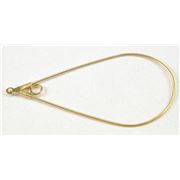 Earrings  Creole Tear Drop with loop Large (each) Gold 53mm ea