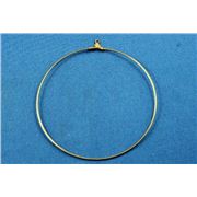 Earrings  Creoles (each) Gold 60mm ea