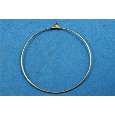 Earrings  Creoles (each) Gold 60mm ea
