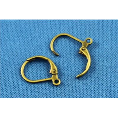 Earrings  Continental Hooks (per pair) Antique Brass  ea