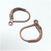 Earrings  Continental Hooks (per pair) Antique Copper  ea