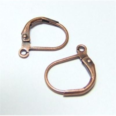 Earrings  Continental Hooks (per pair) Antique Copper  ea
