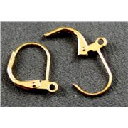 Continental Hooks (per pair) Gold  (nickel Free) ea