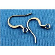Earrings  Flat hooks (per pair) Nickel  ea