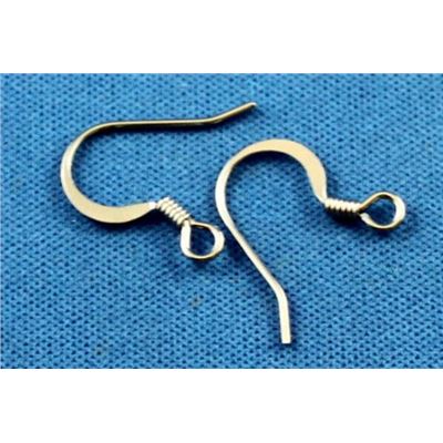 Earrings  Flat hooks (per pair) Nickel  ea