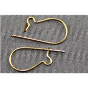 Earrings  Kidney Hook (per pair) Gold  ea