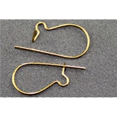 Earrings  Kidney Hook (per pair) Gold  ea