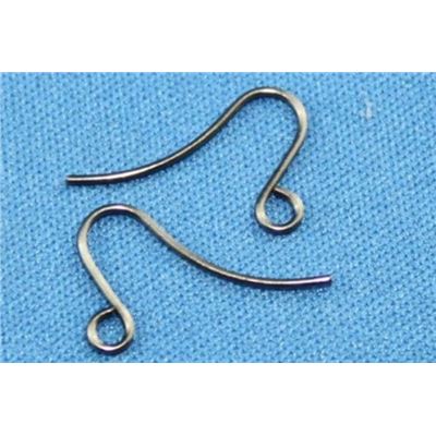 Earrings  Kids Hooks (per pair) Black Nickel  ea