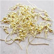 Earrings Large hooks (per pair) Yellow Gold  ea