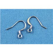 Earrings  Low Allergenic Flat Hook (per pair) Nickel  ea