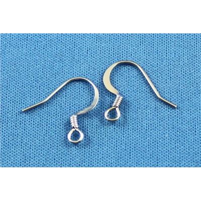 Earrings  Low Allergenic Flat Hook (per pair) Nickel  ea