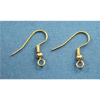 Earrings  Low Allergenic Large Hook (per pair) Gold  ea