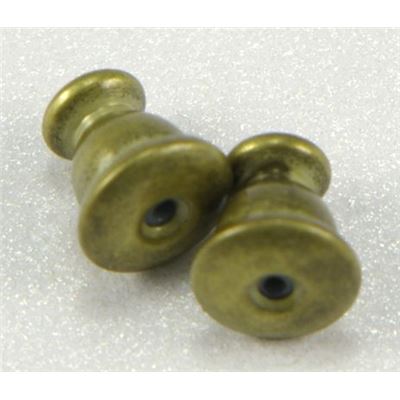 Earrings  Bullet Backing (per pair) Antique Brass  ea