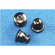Earrings  Bullet Backing (per pair) Black Nickel  ea