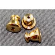 Earrings  Bullet Backing Gold per pair 