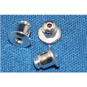 Earrings Bullet Backing Silver per pair