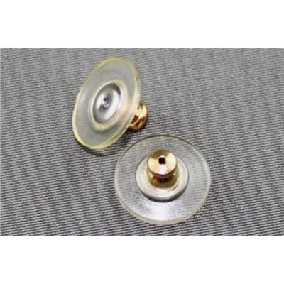 Bullet Backing with Plastic Gold per pair