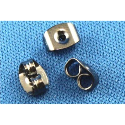 Earrings  Butterfly Backing (per pair) Black Nickel  ea