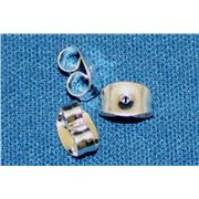 Earrings  Butterfly Backing (per pair) Silver  ea