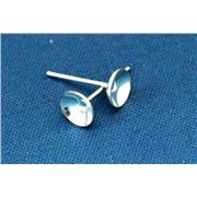 Earring Glue in Stud Silver 3mm per pair