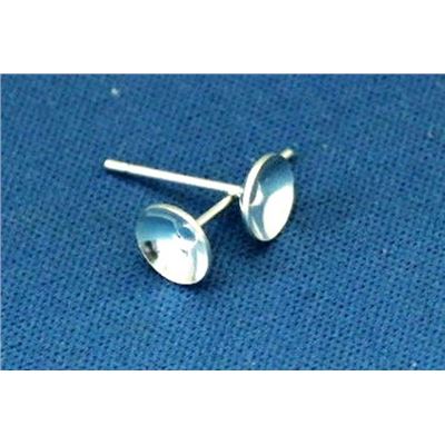 Earring Glue in Stud Silver 3mm per pair