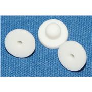 Earrings  White Rubber Protector (per pair) White  ea