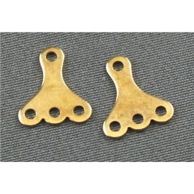3 to1 Connector Gold  ea