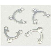 End Bar  2 Row Arch Connector Silver  ea