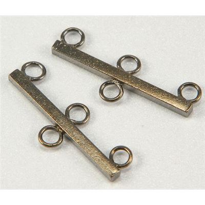 End Bar  3 Loop with End Loop Black Nickel  ea