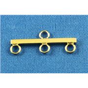 End Bar  3 Loop with End Loop Gold  ea