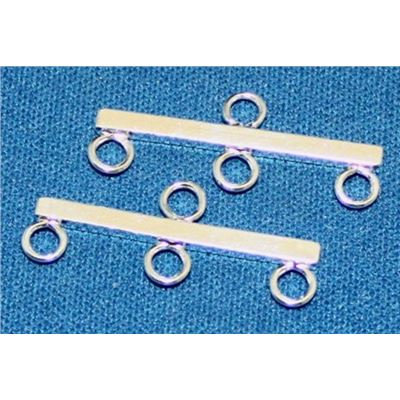 End Bar  3 Loop with End Loop Silver  ea