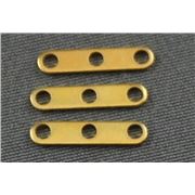 End Bar  3 Row (Narrow) Gold  ea