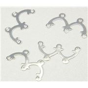 End Bar  3 Row Arch Connector Silver  ea