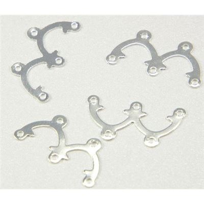 End Bar  3 Row Arch Connector Silver  ea