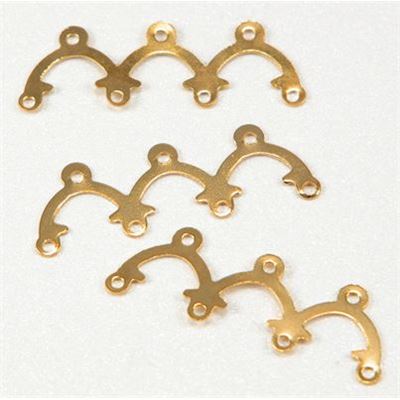 End Bar  4 Row Arch Connector Gold  ea